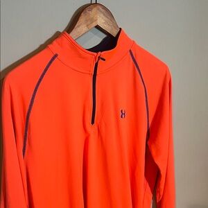 Under Armour Vibrant Orange Half-Zip Top